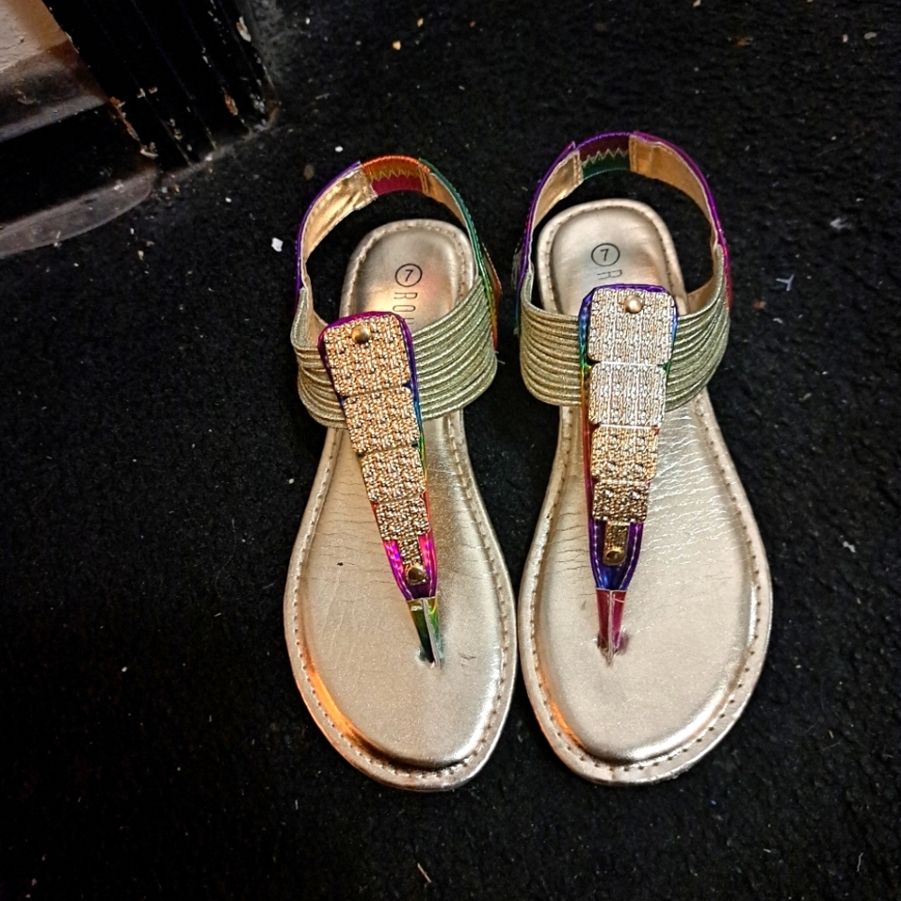 Rainbow sandals